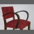 Brown German Art Deco Chair with Arcuate Armrests, 1930s For Sale - Image 8 of 9