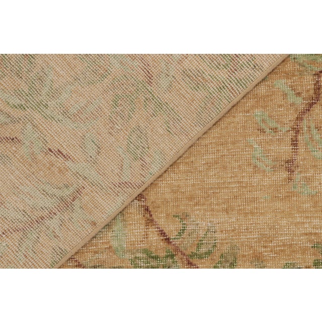 Rug & Kilim’s Oversized Arbor Rug in Gold and Coral, 12x18 For Sale In New York - Image 6 of 7