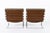 1960s Pair Vintage Brown Tugendhat Lounge Chairs by Mies Van Der Rohe for Knoll 1960s For Sale - Image 5 of 17