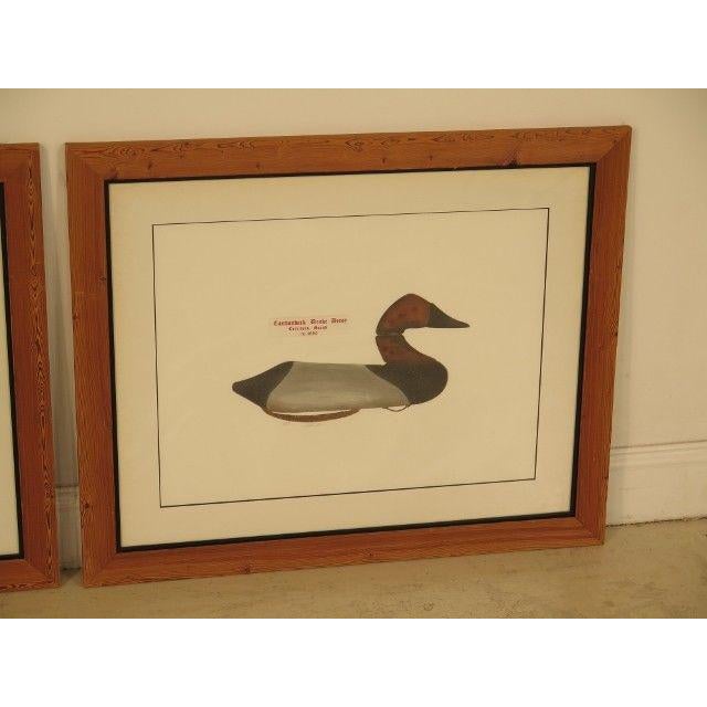 Cedar Framed "Duck Decoys" Prints by Arthur Nevin Set of 3 Chairish