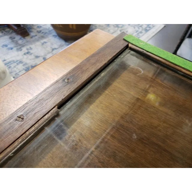 Wood Early 20th Cent. English Victorian Walnut Two-Tier Drop Leaf Serving Cart & Tray For Sale - Image 7 of 11