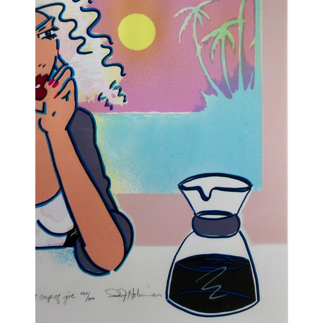 Late 20th Century Rickey Jewell Hohimer Ii Cup Of Joe C. 1990 Reproduction Print For Sale - Image 5 of 6