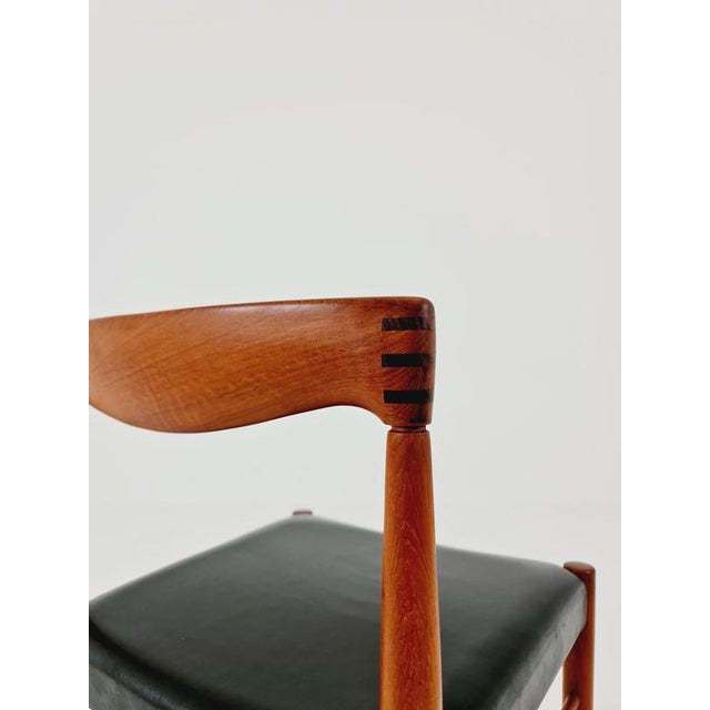 Brown Danish Teak Dining Chair by H. W. Klein for Bramin, 1960s For Sale - Image 8 of 15