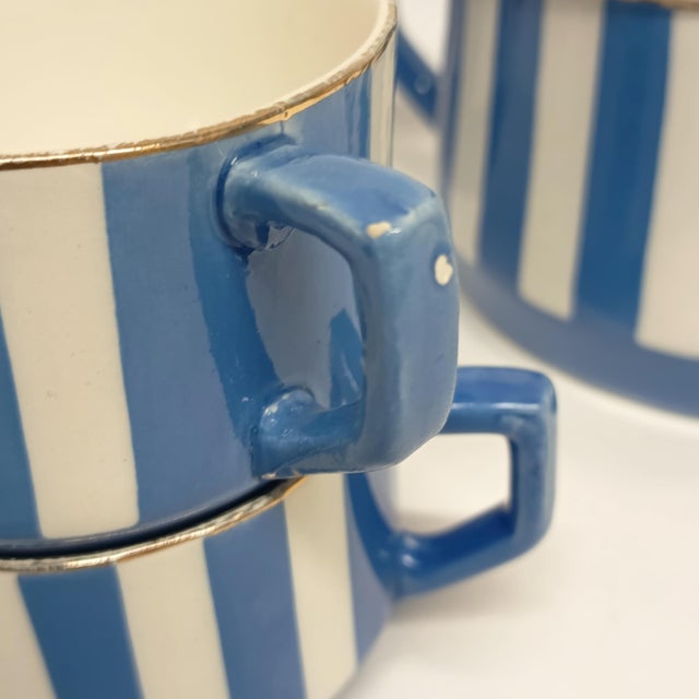 Fox Trott Tea Service by Sarreguemines, France, 1930s, Set of 6 For Sale - Image 17 of 18