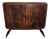 Mid-Century Italian Art Deco Style Walnut Burl and Mirror Mosaic Dry Bar Cabinet by Paolo Buffa, 1940s For Sale