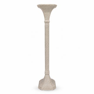 Vintage Travertine Stone Floor Lamp For Sale
