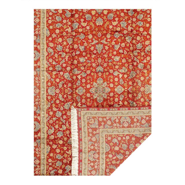 Traditional Pasargad DC Exquisite Design Paris Palace Fine Power Loom v. Silk Rug For Sale - Image 3 of 3