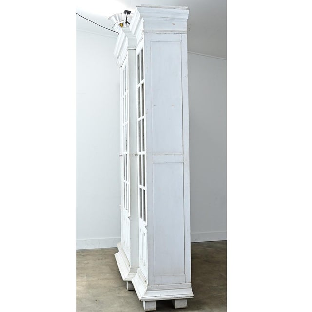 French 19th Century Painted Pine Bibliotheque For Sale - Image 11 of 18