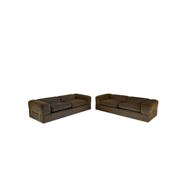 Gray Sofas by Tito Agnoli for Cinova, 1960s, Set of 2 For Sale - Image 8 of 8