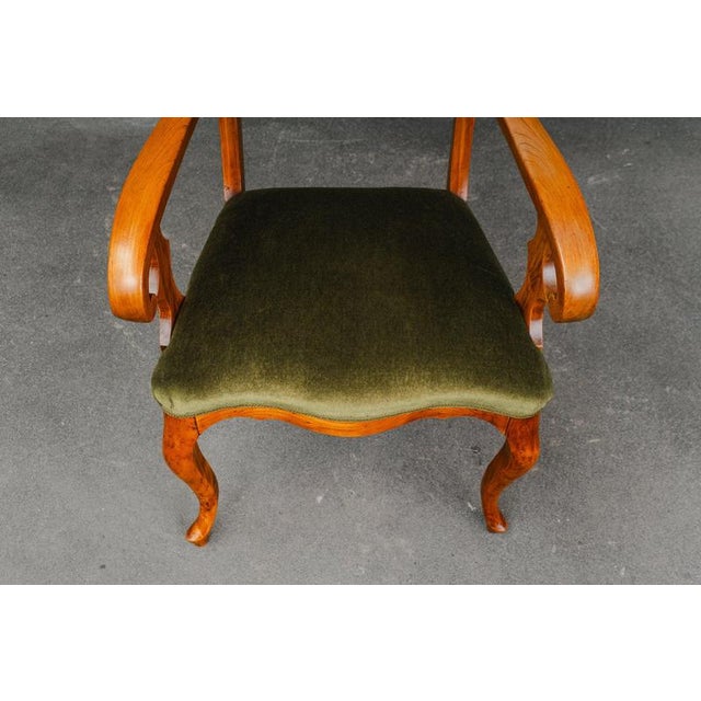 Biedermeier Armchair in Elm, Early 19th Century For Sale - Image 15 of 16