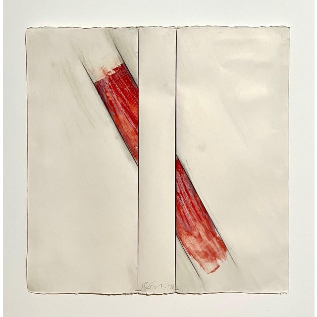 Richard Smith, Original Abstract Collage Painting British American Pop Artist Richard Smith, 1976 For Sale