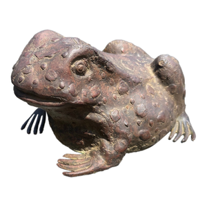 Bronze Frog Sculpture