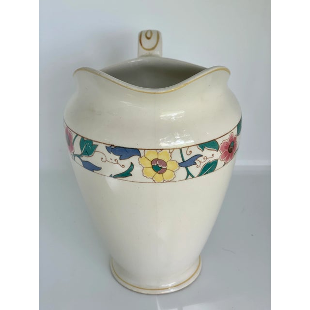 Vintage Johnson Brothers Pareek Chamonix Ceramic Pitcher For Sale In San Antonio - Image 6 of 12