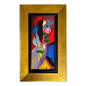 Linda Le Kinff “Ondine”Hand-Embellished Serigraph on Canvas (Framed)