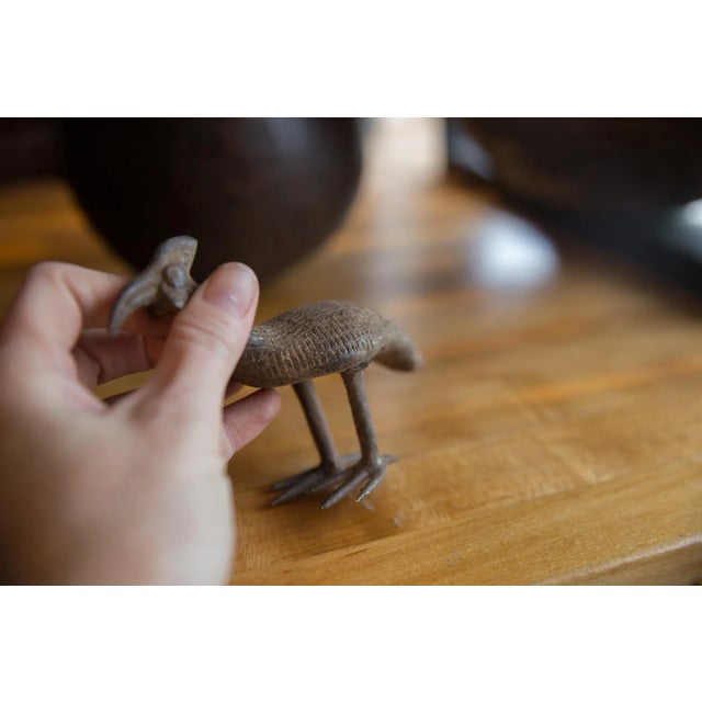 Vintage African Bronze Kori Bustard Bird For Sale In New York - Image 6 of 10