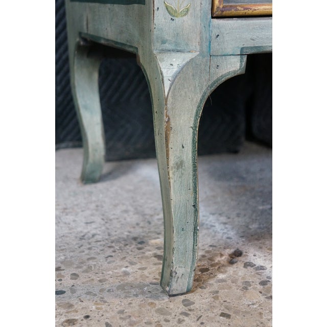 Late 20th Century Rare Karges French Provincial Artist Signed Cherry Chest Faux Marble Top Commode For Sale - Image 10 of 18