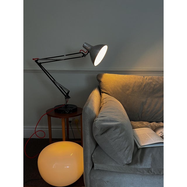 1950s Brutalist Luxo Task Lamp with Extended Reach and Custom Base, 1950s For Sale - Image 5 of 13