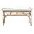 Vintage Coastal Rattan Bench For Sale