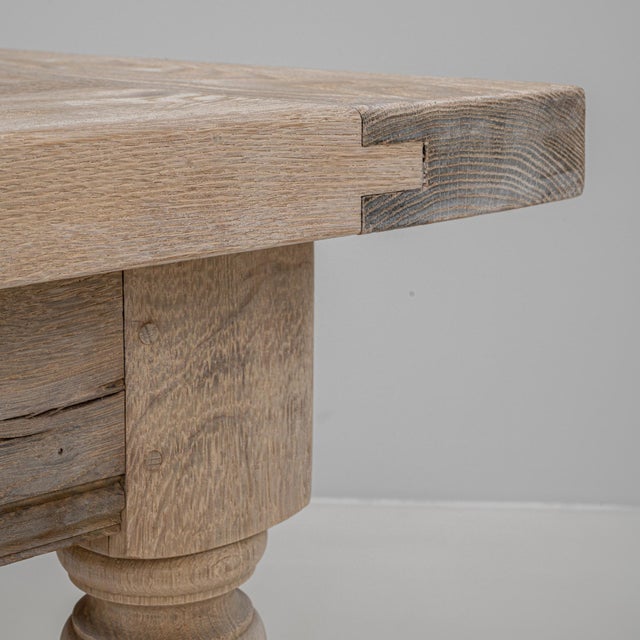 Wood 20th Century French Oak Dining Table For Sale - Image 7 of 18