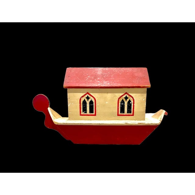 WAR RELIEF WORKS project, Antique Noah’s Ark, made in England by WWI wounded soldiers (per dealers and an article). I...