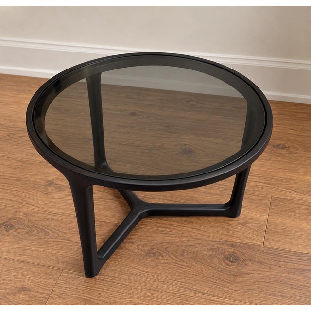 Exceptional Stella round side table designed by Noé Duchaufour-Lawrance for renowned Italian furniture maker Ceccotti...