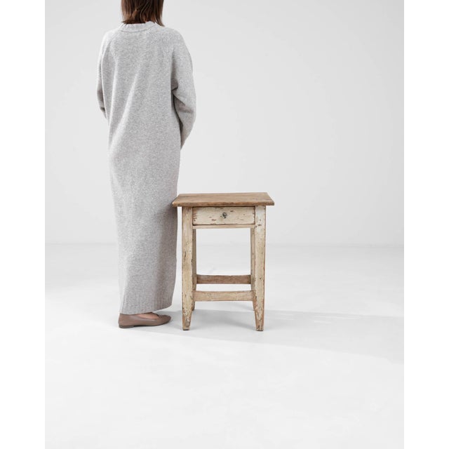 1900s Central European Wooden Stool For Sale - Image 18 of 18