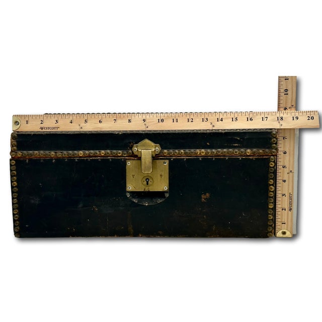 Original Antique Locking Document Box From Milton Massachusetts First Congregational Church Parish - Circa Mid 19th Century For Sale - Image 17 of 18