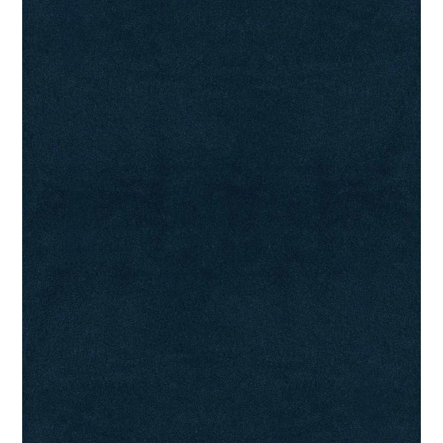 Traditional The House of Scalamandré Bay Velvet Fabric, Navy For Sale - Image 3 of 3
