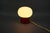 1970s Czechoslovak Space Age Burgundy Red Opaline Glass Table Lamp, 1970s For Sale - Image 5 of 9