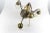 Art Deco French Brass & Frosted Glass 4-Light Chandelier, 1920s For Sale - Image 16 of 18