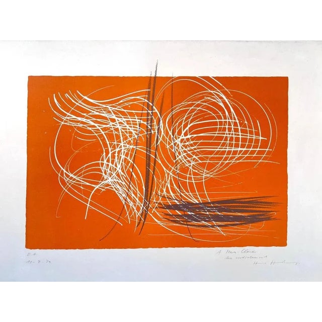 Hans Hartung, L1971-4, 1971, Zincograph For Sale - Image 9 of 9