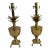 Pair of Late 20th Century Golden Brass Pineapple Lamps For Sale