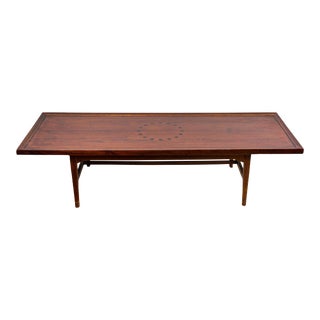 1960s MidCentury Walnut Coffee Table by Kipp Stewart for Drexel Declaration For Sale