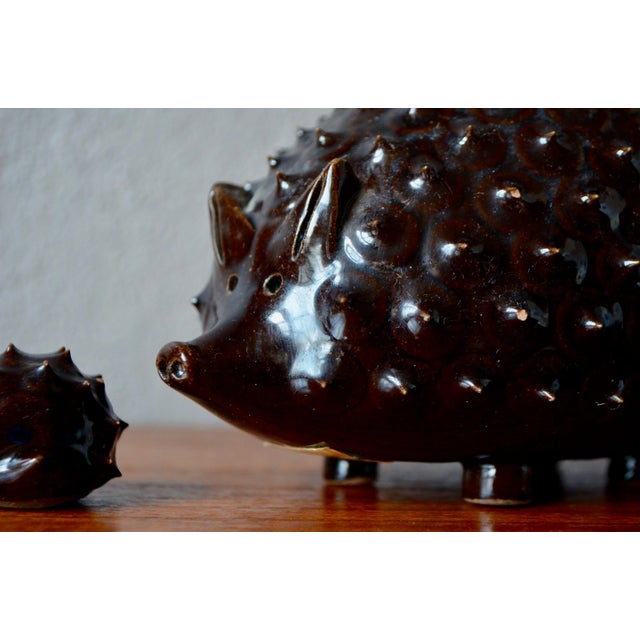 Ceramic Mid-Century Ceramic Hedgehog Figurines from Jupiler, Set of 4 For Sale - Image 7 of 14
