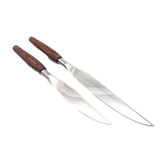 Vintage Sheffield "Mode Danish" Carving Knives, Set of 2 Utensils For Sale In Miami - Image 6 of 11