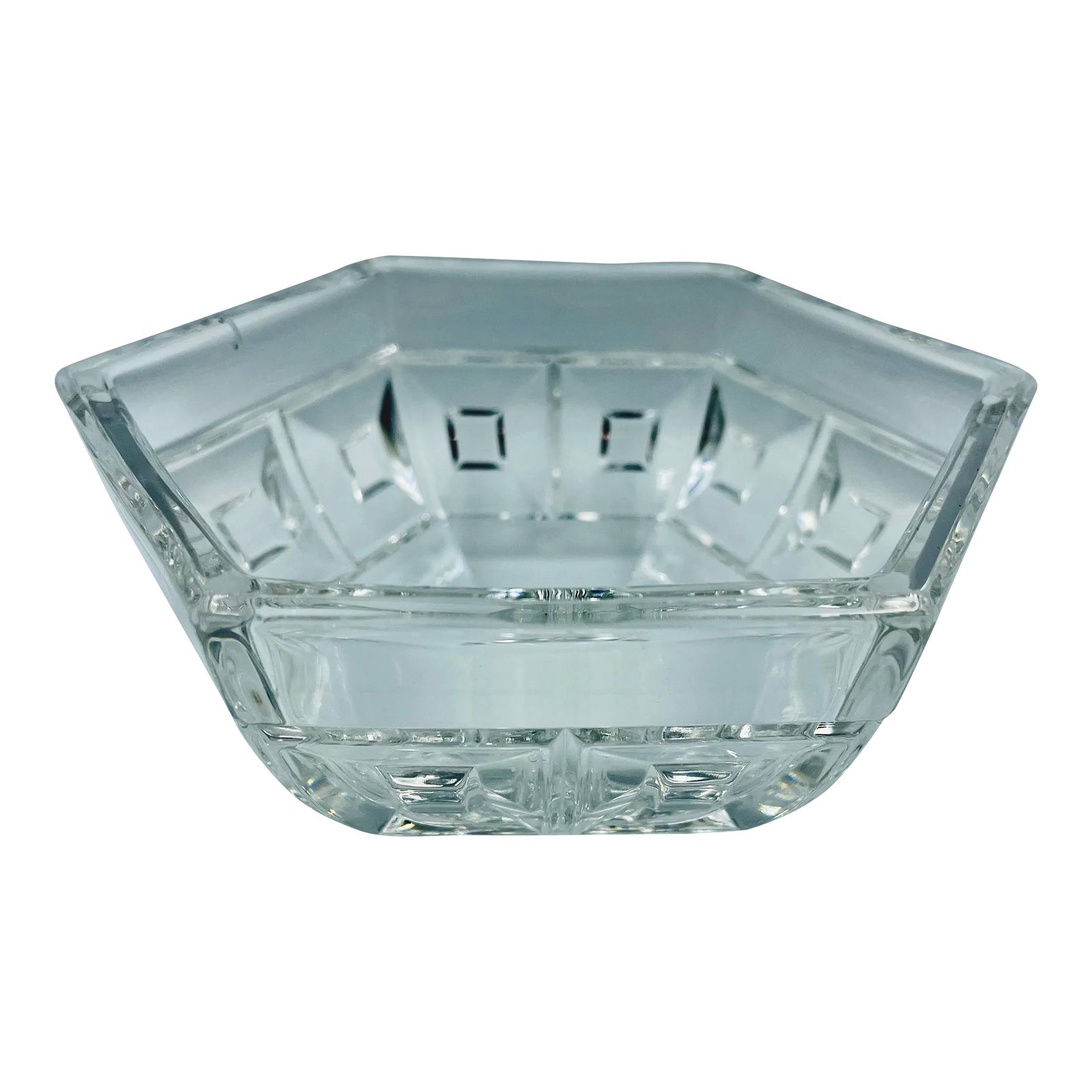Vintage Rosenthal Domus Crystal Glass Hexagon Bowl Chairish