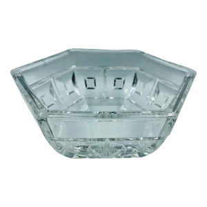 Vintage Rosenthal Domus Crystal Glass Hexagon Bowl