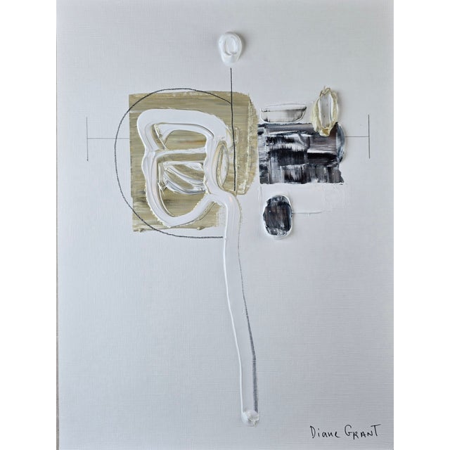 2020s Set of 6 - Framed Neutral Colors Palette Organic Modern Botanical Flower Original Oil Paintings / Contemporary Herbarium / Natural Tones For Sale - Image 5 of 11