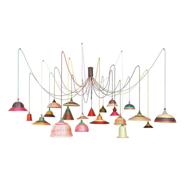 Contemporary Eperarara Siapidara 21-RHT Pet Ceiling Lamp from Alvaro Catalán De Ocón For Sale - Image 3 of 3