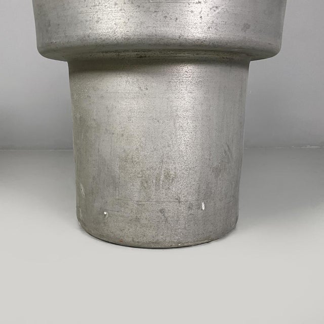 Italian Round Aluminum Pot with Lid, 1930s For Sale - Image 15 of 16