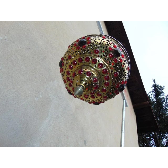 Vintage Brass Lantern Lamp, 1970s For Sale - Image 6 of 10