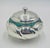 Mexican 1960s Los Castillo Taxco Malachite Inlay Covered Bowl Mexican Silversmithing For Sale - Image 3 of 18
