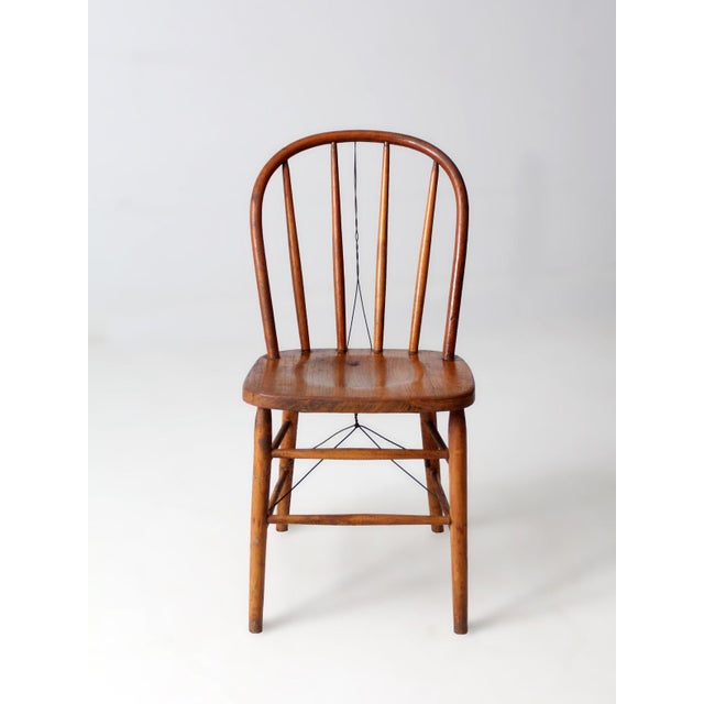 Antique Heywood Wakefield Windsor Chair For Sale - Image 12 of 13