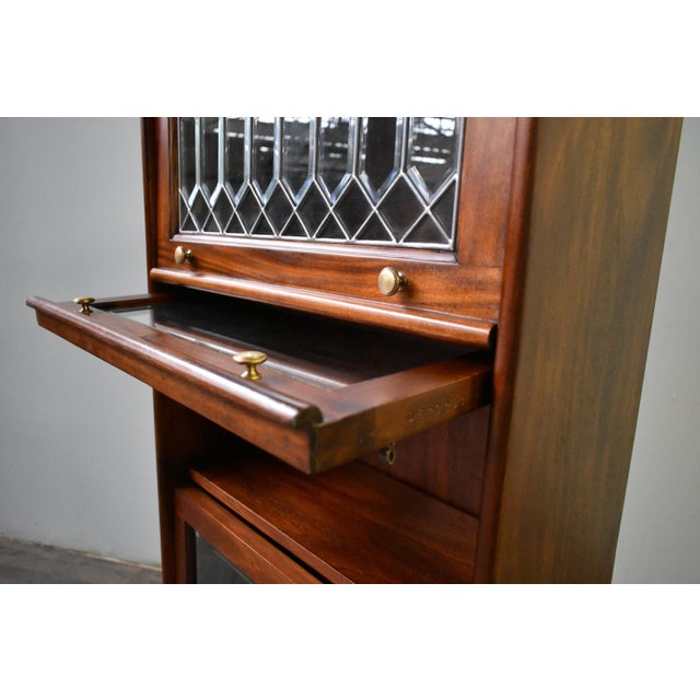 Victorian Legacy 4 Stack Barrister Bookcase - Brown Walnut For Sale - Image 3 of 8