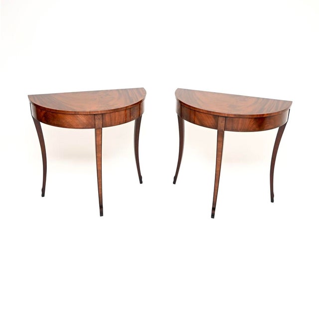 Antique Regency Console Tables, 1930s, Set of 2 For Sale - Image 10 of 10