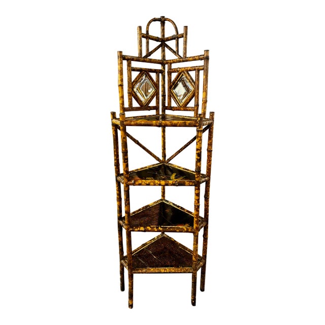 Napoleon III Bamboo Etagere For Sale