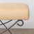 Panoplie Iron Loop Bench, Yellow Linen For Sale - Image 11 of 14
