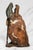 Wonderful Continental Polychrome Antique 18th Century Carved Wood Statue Sculpture Warrior Man Old World European Decor For Sale - Image 12 of 16