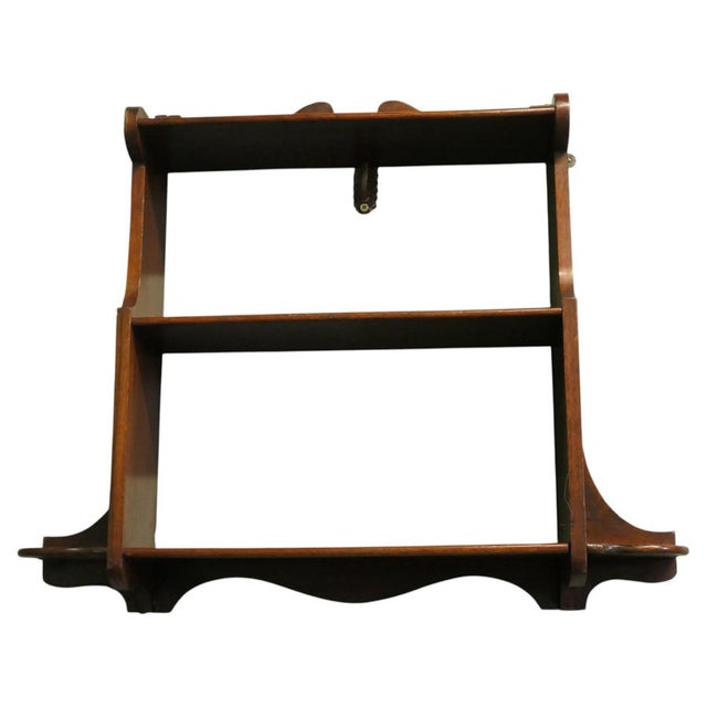 Wood Arts and Crafts Wall Hanging Shelves, 1900 For Sale - Image 7 of 7