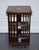 Mid-Centry Sheraton Revival Inlaid Revolving Bookcase End Table on Castors For Sale - Image 13 of 17